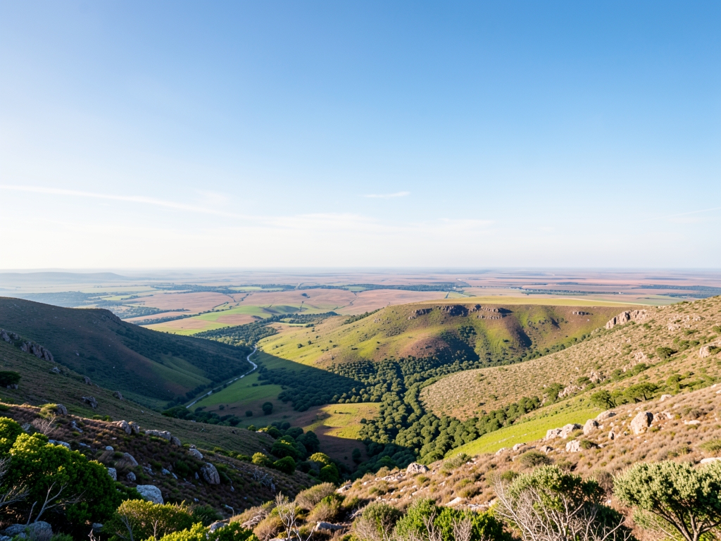 wide scenic landscape with open distant horizon natural