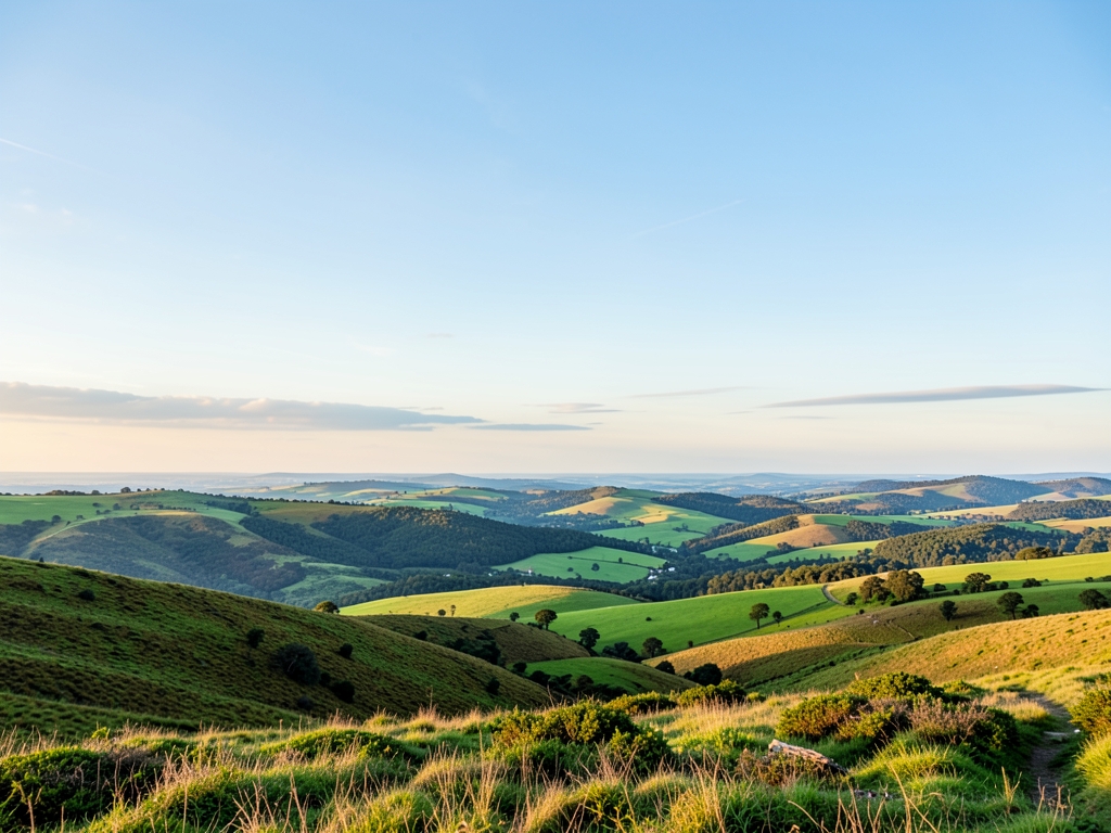 wide scenic landscape with open distant horizon natural