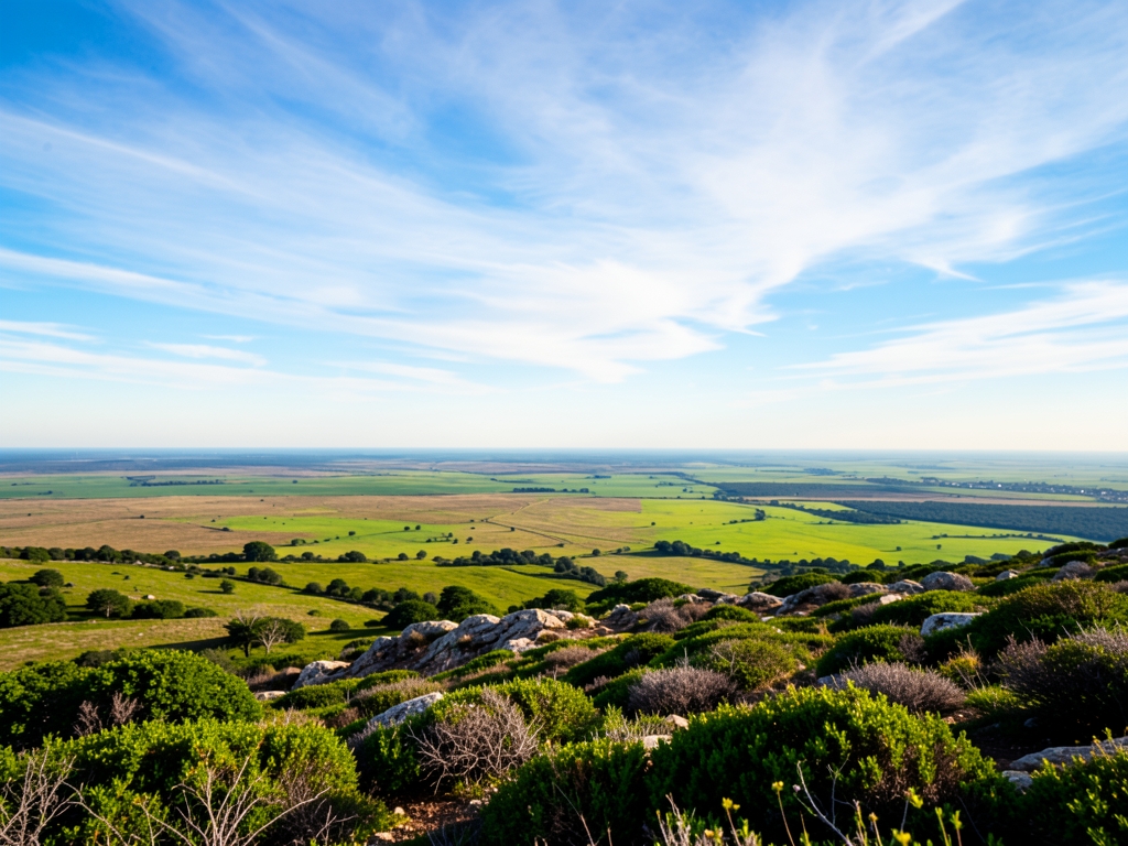 wide scenic landscape with open distant horizon natural