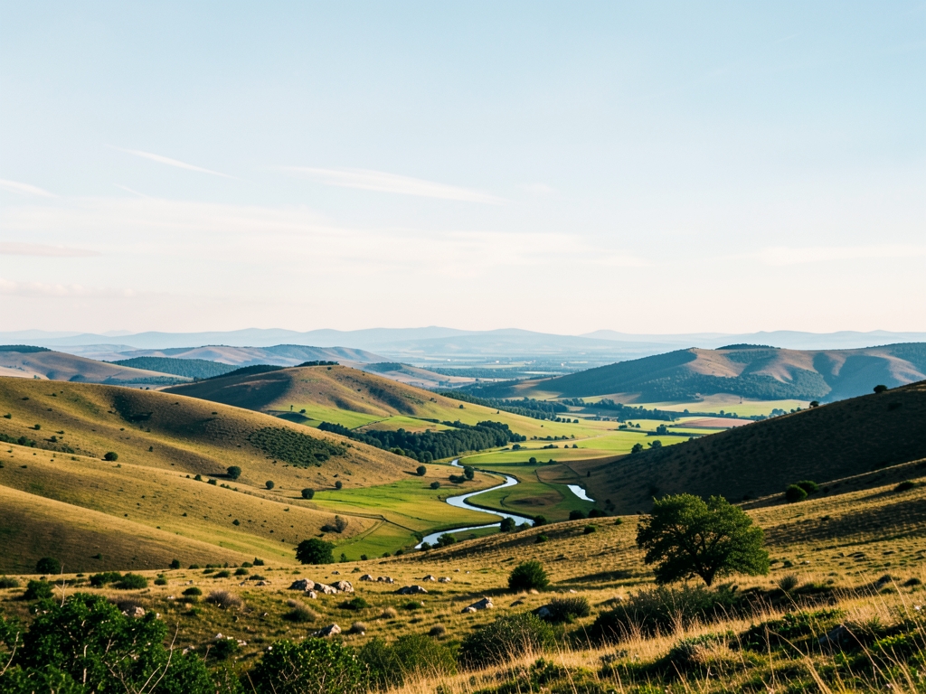 wide scenic landscape with open distant horizon natural