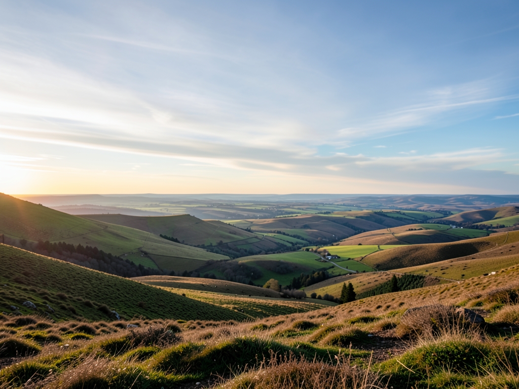 wide scenic landscape with open distant horizon natural