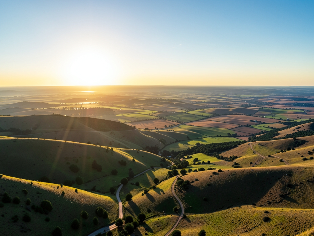 wide scenic landscape with open distant horizon natural