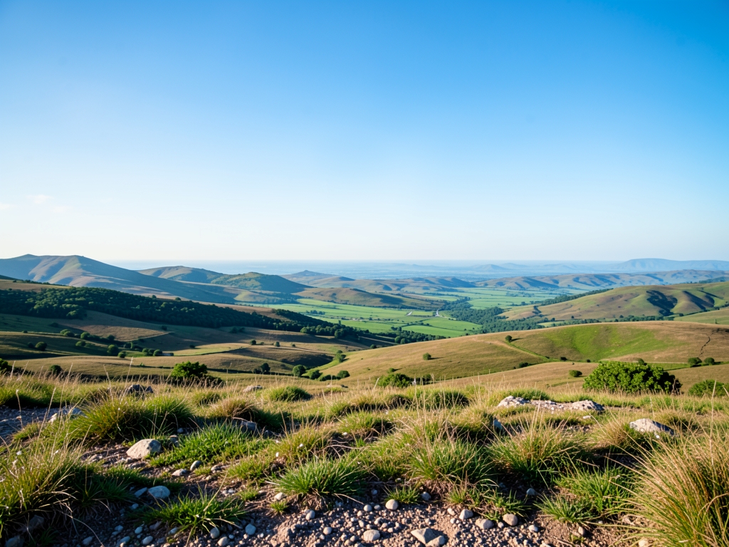 wide scenic landscape with open distant horizon natural