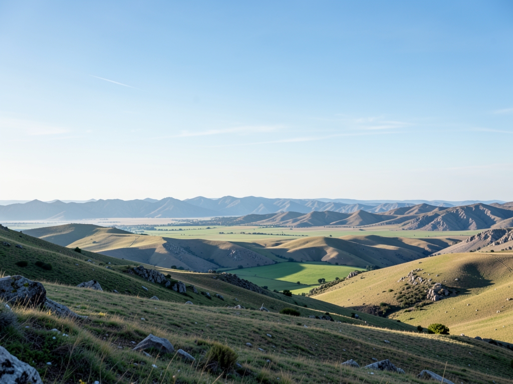 wide scenic landscape with open distant horizon natural