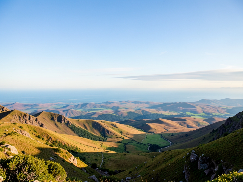 wide scenic landscape with open distant horizon natural