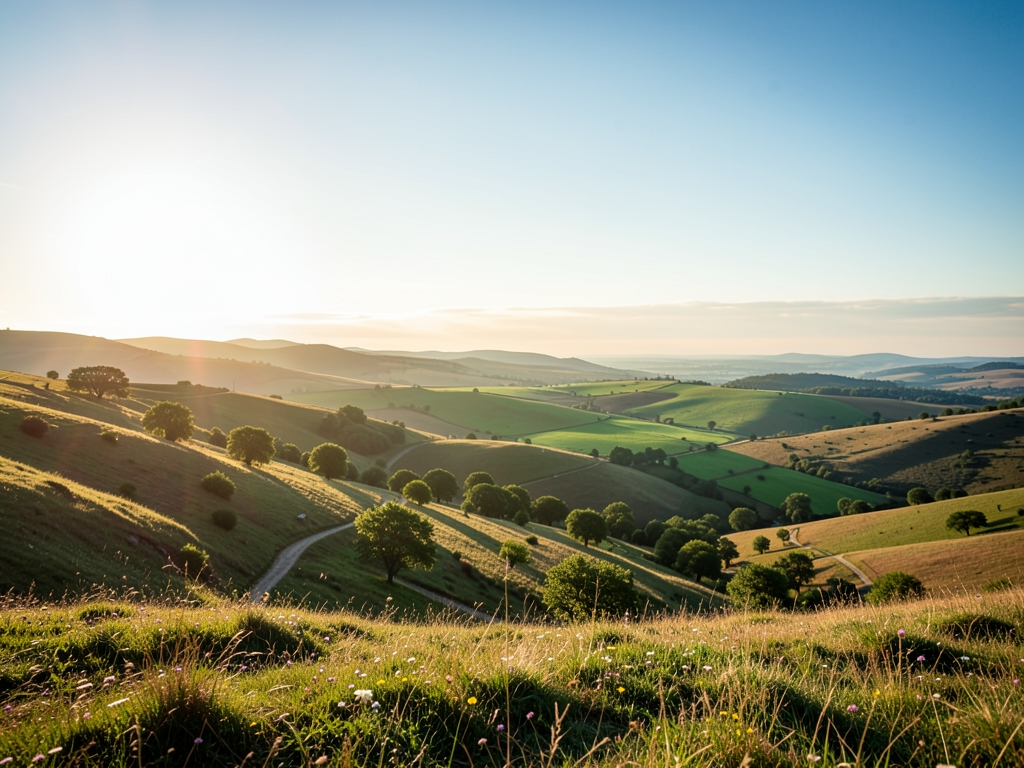 wide scenic landscape with open distant horizon natural