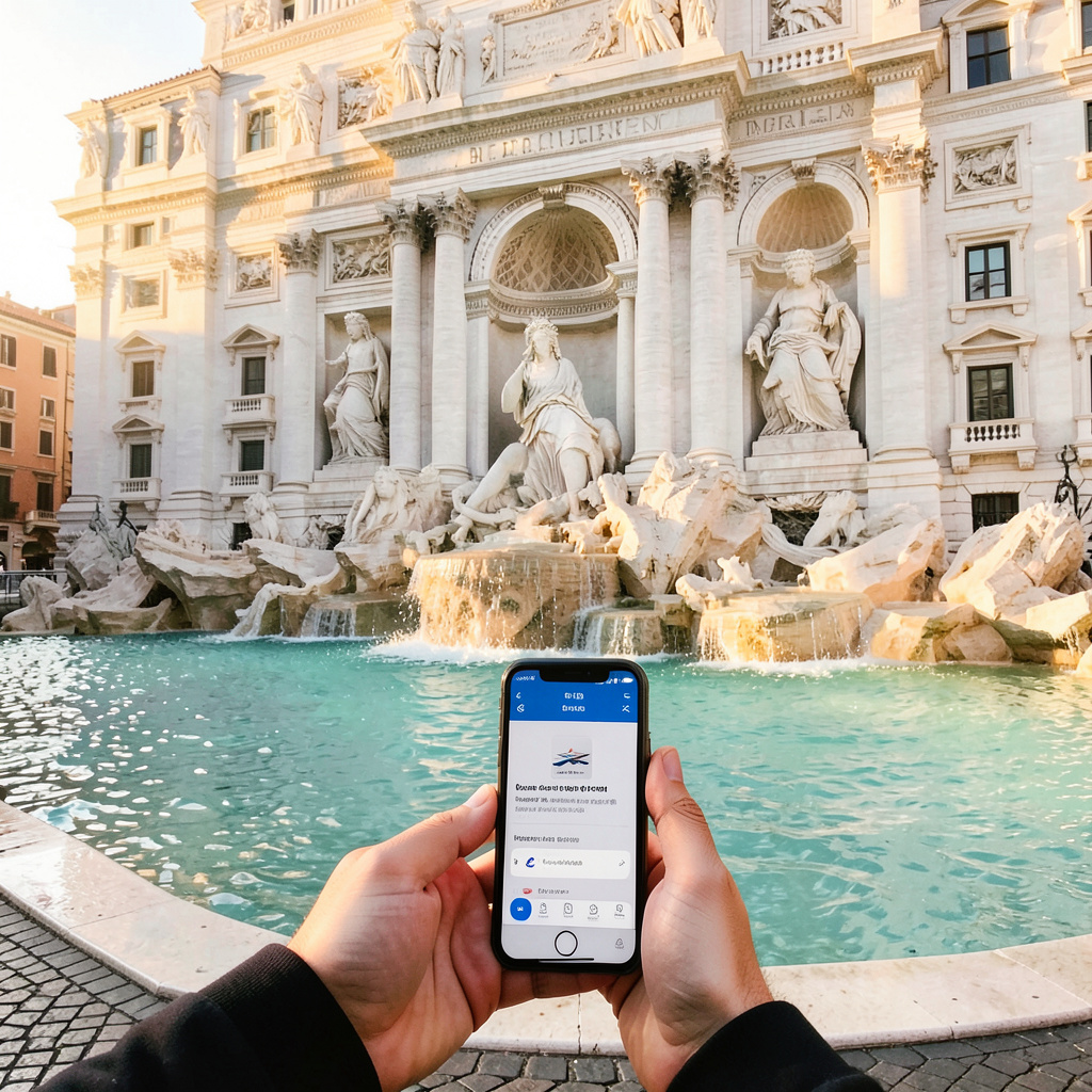 AI travel photo