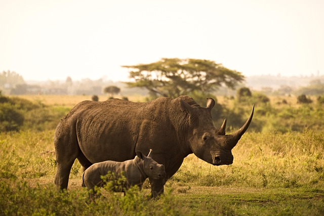 rhino calf horns mother and child animals wild wild animals animal world wilderness wildlife wildlife photography pachyd