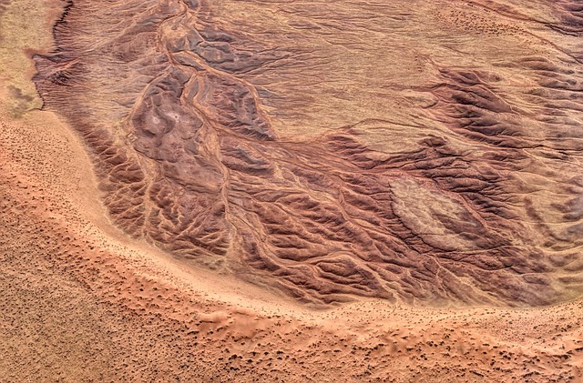 namibia sossusvlei desert namib air flight landscape africa dune sand pattern nature dry travel
