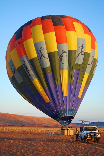 balloon namibia flying africa nature hot air balloon namib desert freedom