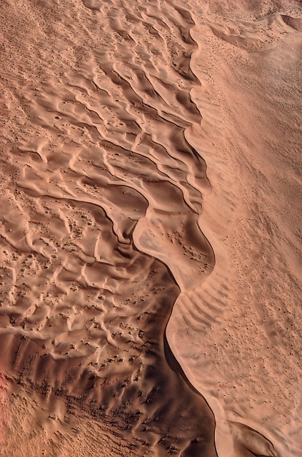 namibia africa nature sand desert landscape dunes dune sossusvlei air dry overview wave pattern texture graphic