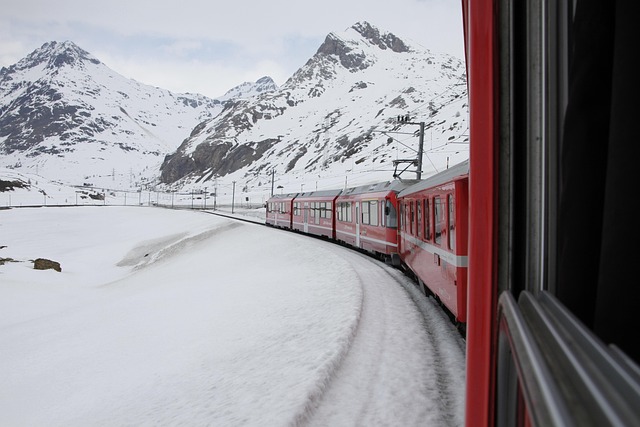 bernina railroad bernina railway narrow gauge rhb graubünden world heritage alps switzerland engadin tourism bernina pas