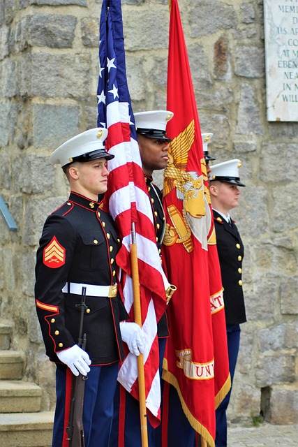 military mauthausen soldier soldiers memorial service flag america united states of america american uniform patriotism