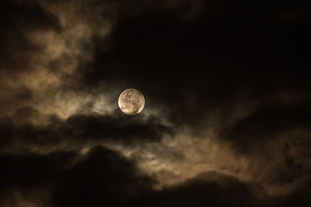 cloudy dark full moon luna moon night sky nature moonlight lunar dark clouds clouds cloudy sky night sky
