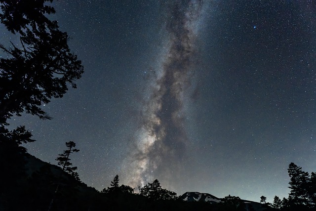 milky way galaxy dark nebula universe nature sky japan