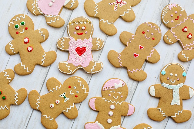 cookies gingerbread christmas valentine s day pink flat lay sweet food