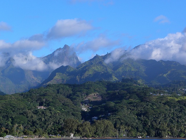 tahiti mountains nature paradise