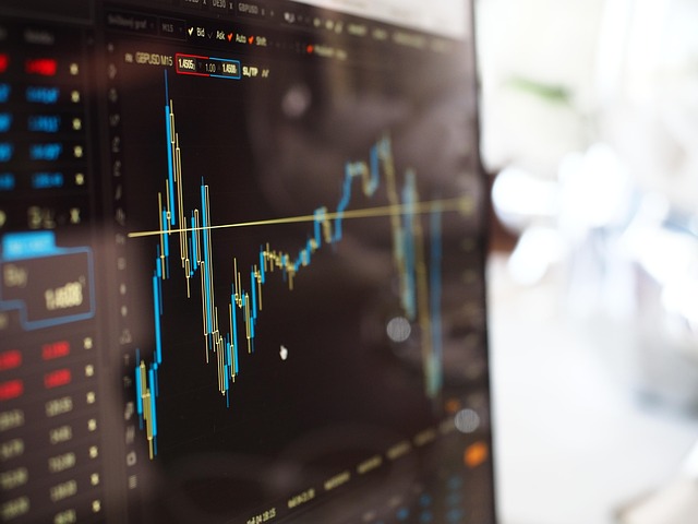 blur chart computer data finance graph growth line graph stock exchange stock market technology trading data finance fin