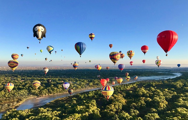 albuquerque balloons ballooning nature sky