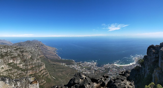 the south mountain view table nature africa the town ocean cape landscape scenic pigskin naturally city tourism air holi