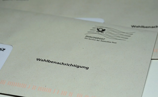 federal election election notification letter choice choice letter democracy bundestag post office federal election fede