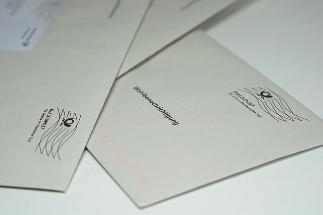 federal election letter choice election notification choice letter democracy bundestag post office letter democracy demo