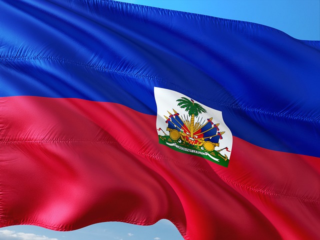 flag haiti caribbean banner