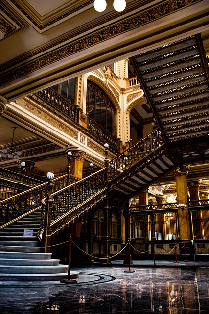 dome stairs mexico city architecture staircase stairway stairwell steps indoors palace sports palace dome cdmx df mexico
