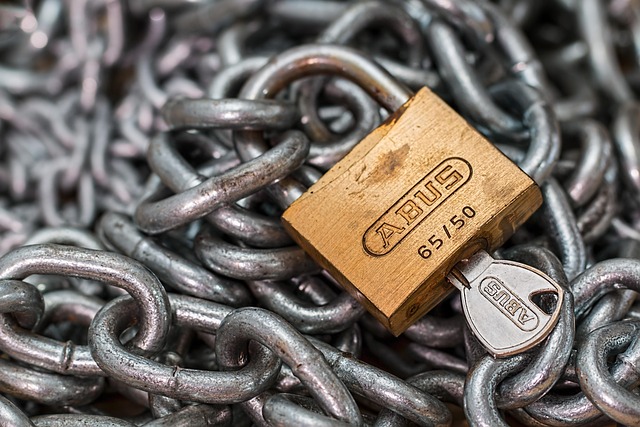 padlock lock chain key security protection safety access locked link crime steel privacy secure criminal shackle danger