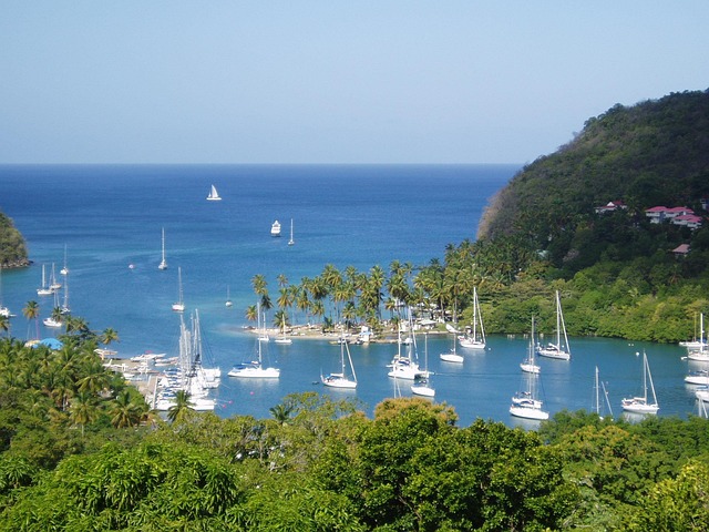 st lucia caribbean dream nature water ships