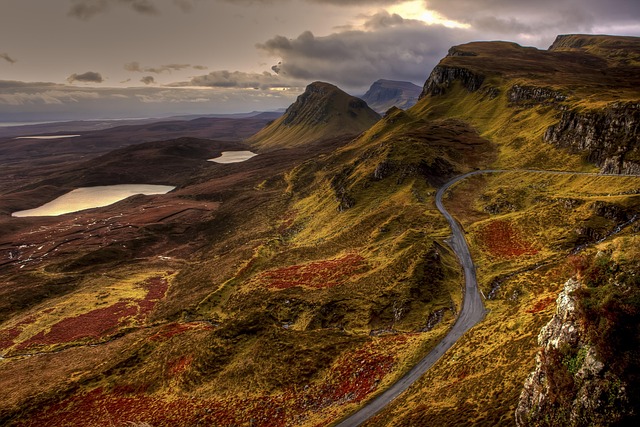 quairaing landscape mountains road england nature scotland united kingdom lake europe road road road road road england e