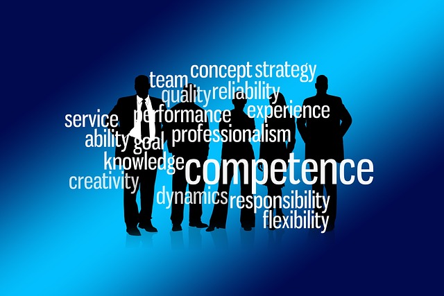 team business people competence experience flexibility knowledge perfomance ability goal quality creativity responsibili