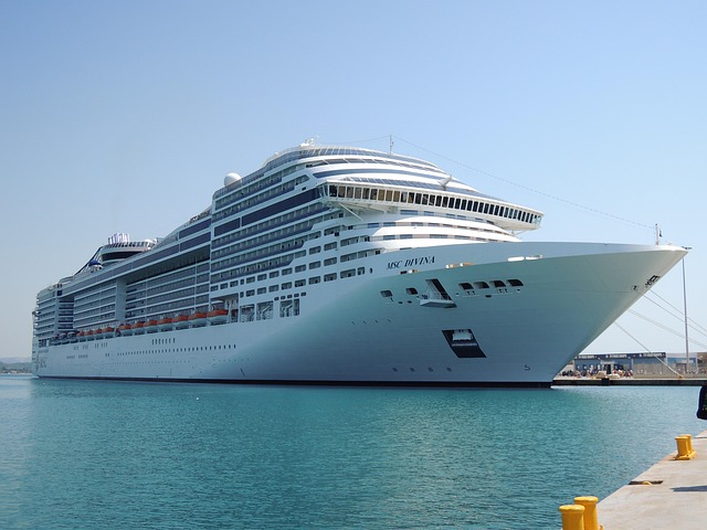 greece, olympia, sea, nature, cruise, boat, ship, mediterranean sea, holiday cruise, dock, msc, divina
