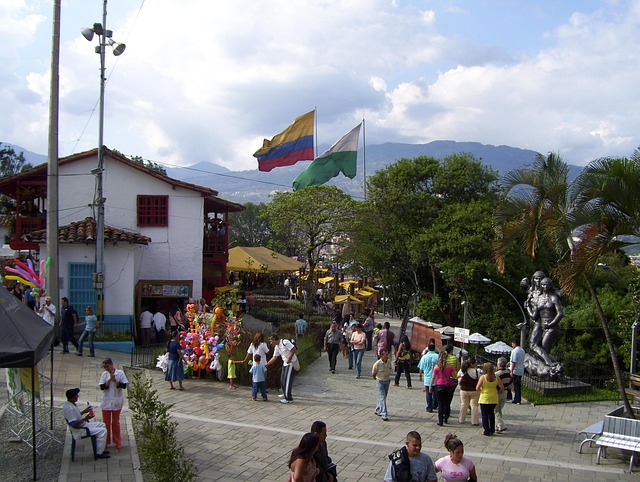 medellín, colombia, pueblito paisa, square, people, tourism, tourists, colombia, colombia, colombia, colombia, colombia, pueblito paisa