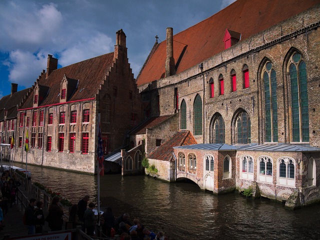architecture, travel, canal, building, old, bruge