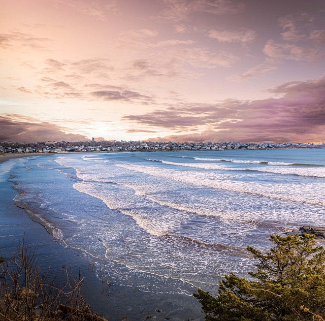 ocean, rhode island, newport, nature, beach, sky