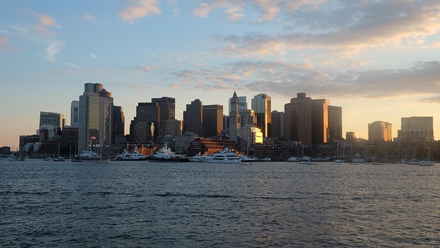 boston, boston at sunset, massachusetts, evening, skyline, twilight, boston, boston, boston, boston, boston
