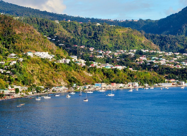 dominica, roseau, caribbean, holiday, vacation, travel, summer, paradise, nature, tourism, beach, ocean, relax, tropical, island, sea, water, blue, coast, seascape, sunshine, landscape, exotic, relaxation, outdoor, blue sunshine