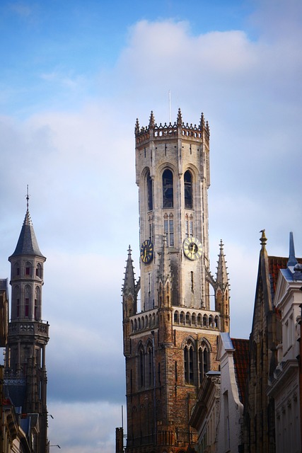 belfry of bruges, bell tower, belgium, medieval, architecture, building, monument, historical, bruges