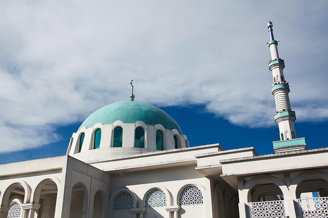 mosque, india mosque kuching, malaysia, sarawak, nature, kuching, borneo, sky, clouds, landscape